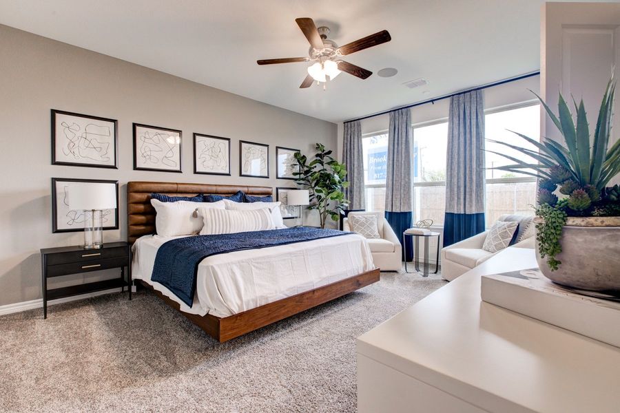 Furnished interior in a model home at Palmilla Springs in Fort Worth (Image 31).