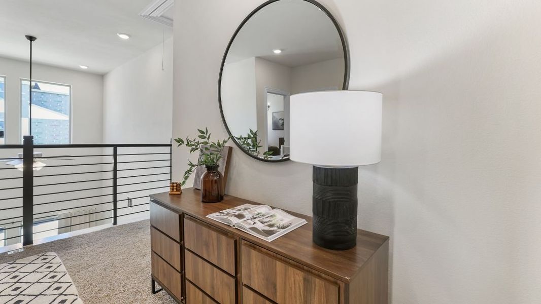 Furnished interior in a model home at Mustang Square in Plano (Image 9).