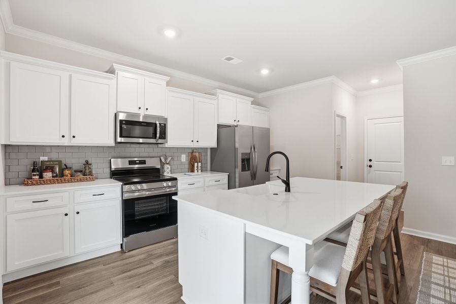 Furnished interior in a model home at Broadway Lake in Anderson (Image 9).