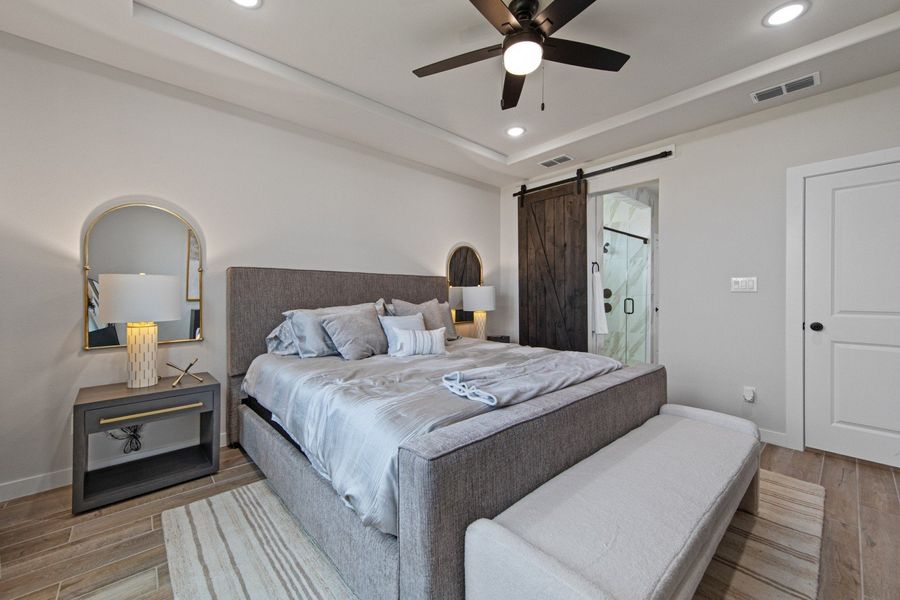 Furnished interior in a model home at Paloma Ranch in Harlingen (Image 39).