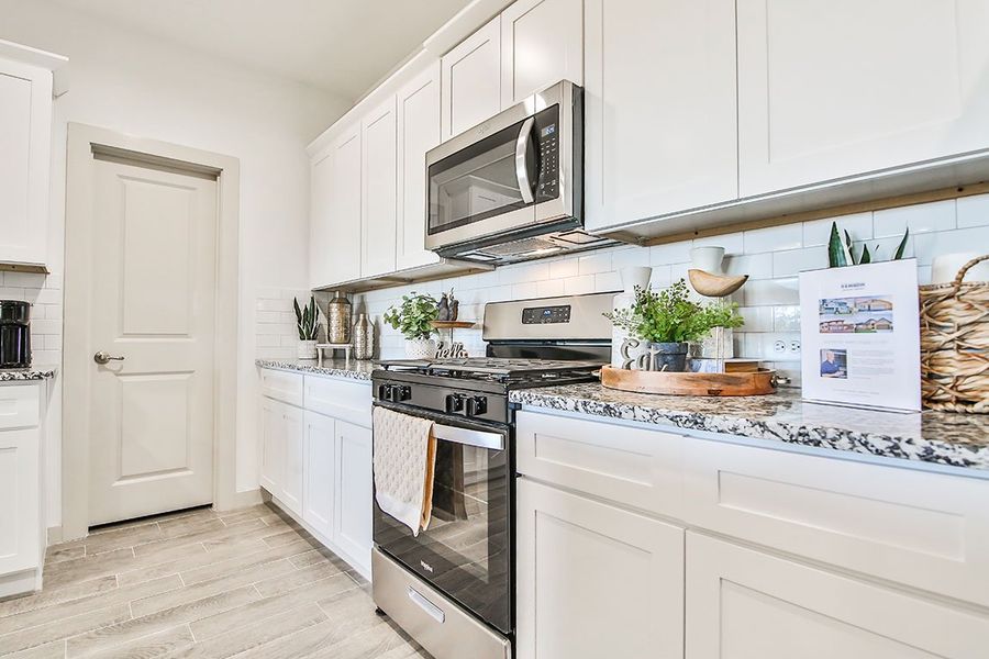 Furnished interior in a model home at Abbey Glen in Lubbock (Image 6). Furnished interior in a model home at Abbey Glen in Lubbock (Image 6).