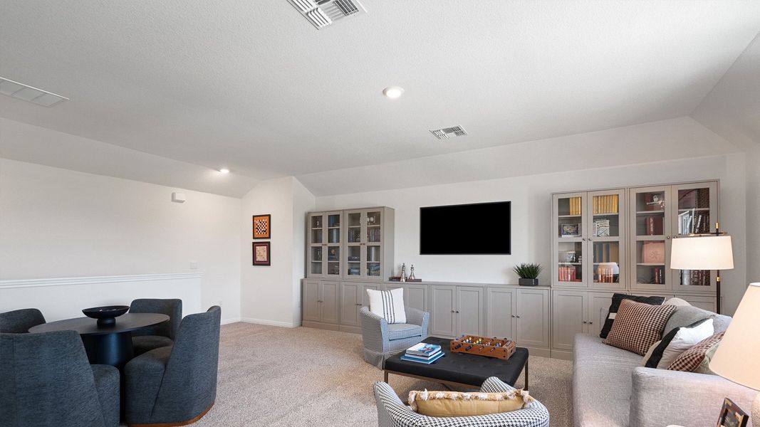Furnished interior in a model home at Rosenbusch Ranch in Leander (Image 92).