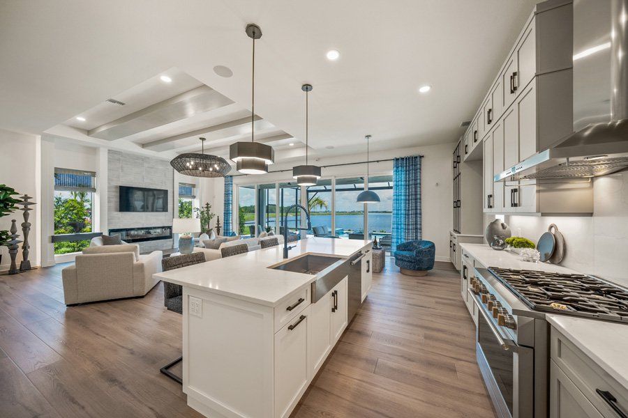 Furnished interior in a model home at Shellstone at Waterside in Sarasota (Image 26).