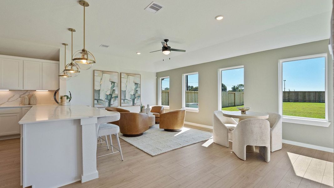 Furnished interior in a model home at Riverside Estates in Baytown (Image 7).