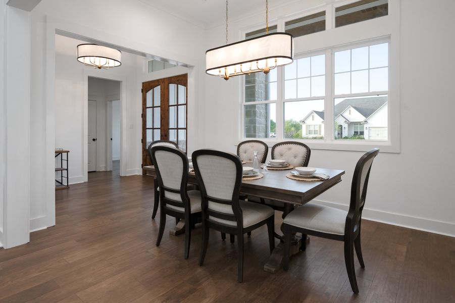 Furnished interior in a model home at Pebble Creek in College Station (Image 20). Furnished interior in a model home at Pebble Creek in College Station (Image 20).