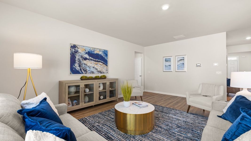 Furnished interior in a model home at Brooks Station in Dacula (Image 25). Furnished interior in a model home at Brooks Station in Dacula (Image 25).