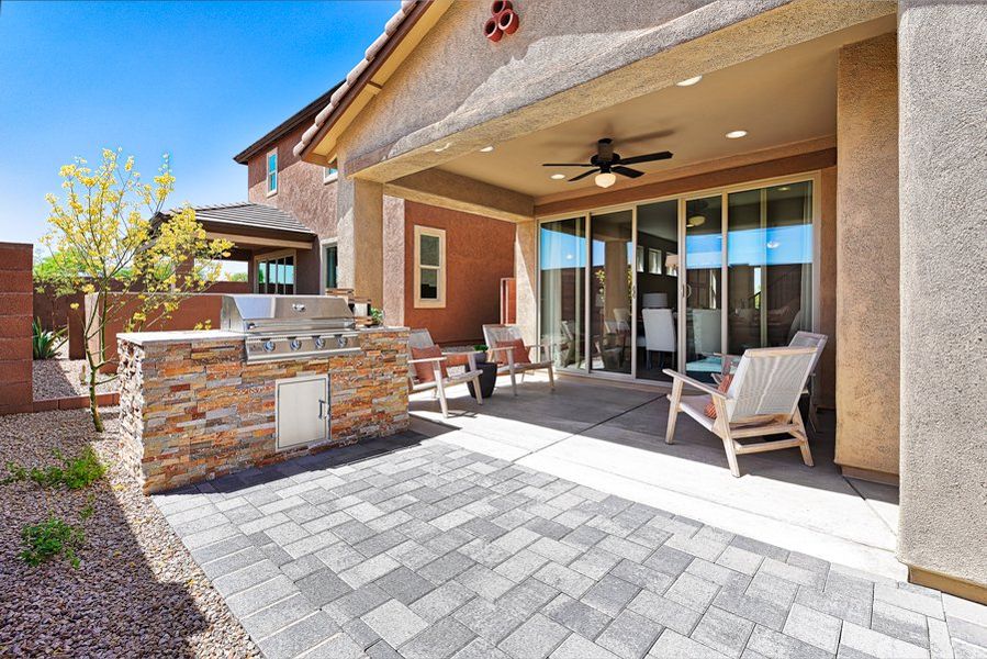 Exterior details of a home in Seasons at Blackhawk, Tucson (Image 4). Exterior details of a home in Seasons at Blackhawk, Tucson (Image 4).