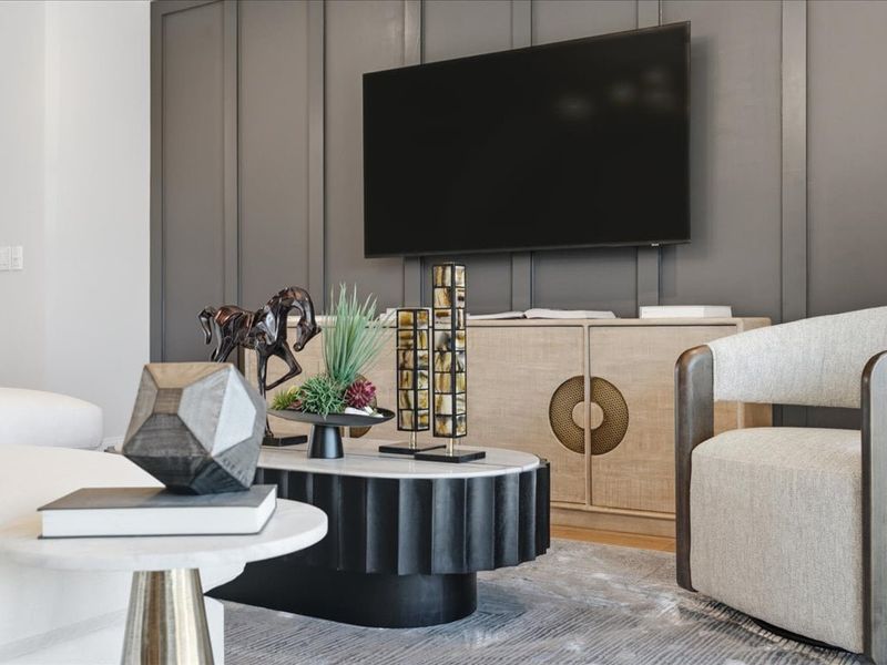 Furnished interior in a model home at Ross Farms in Charlotte (Image 32). Furnished interior in a model home at Ross Farms in Charlotte (Image 32).