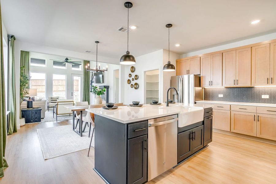 Furnished interior in a model home at Creekside in Royse City (Image 28).