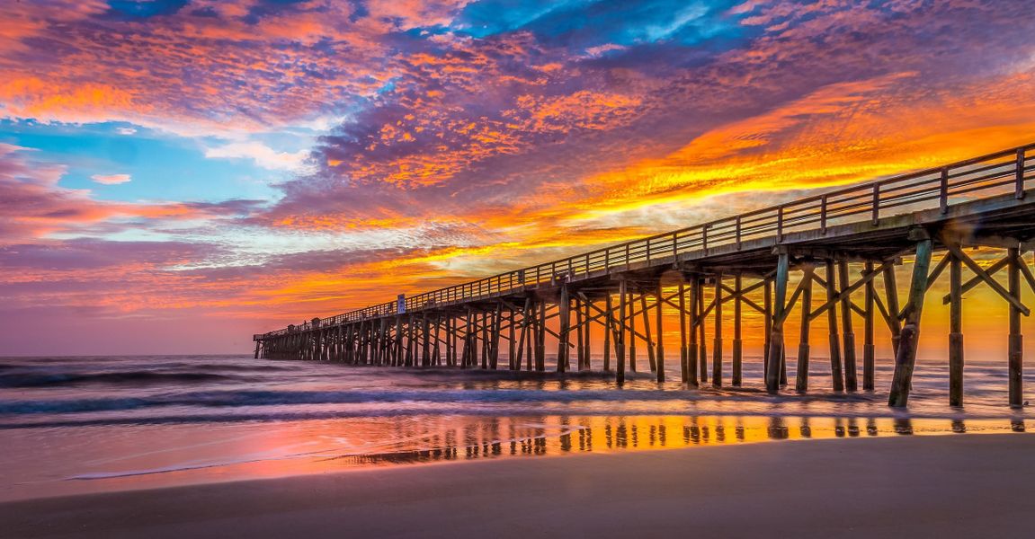 Sunset at Flagler Beach, Florida.