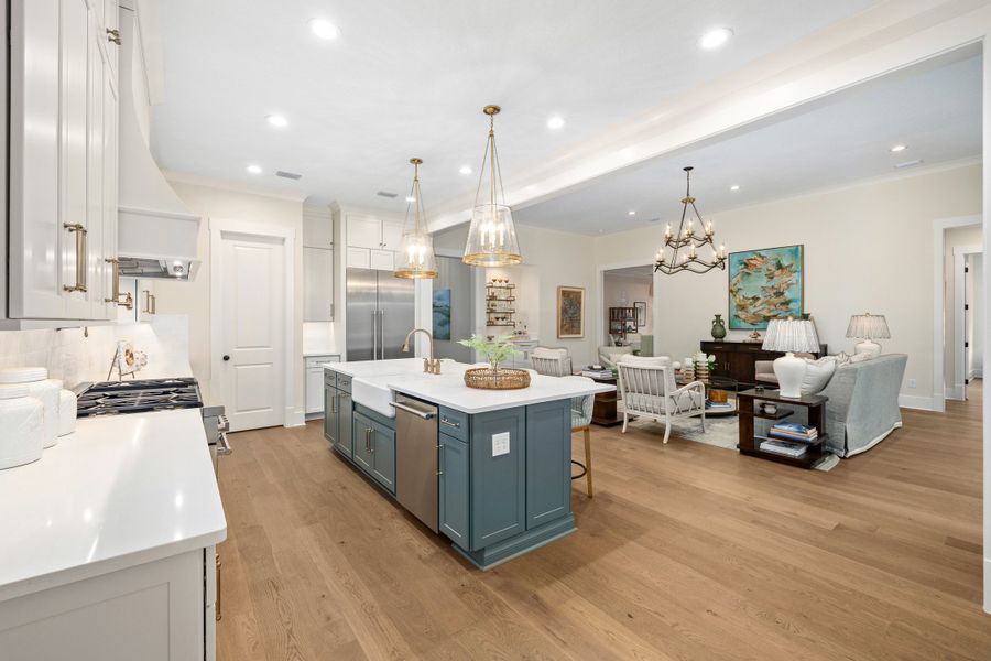 Furnished interior in a model home at Hidden Creek at SilverLeaf 80' Gold Series in St. Augustine (Image 55).