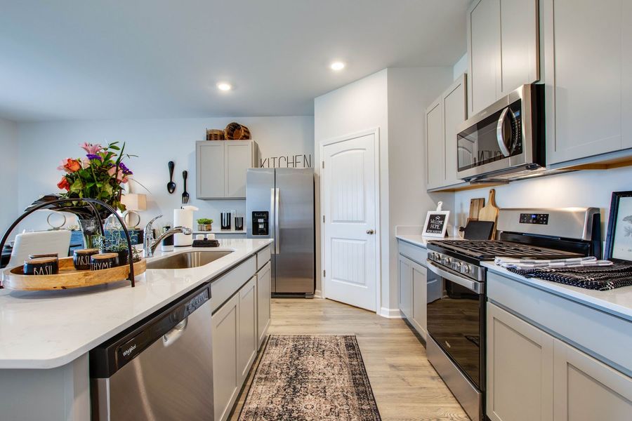 Furnished interior in a model home at Hartmann Crossing in Lebanon (Image 10). Furnished interior in a model home at Hartmann Crossing in Lebanon (Image 10).