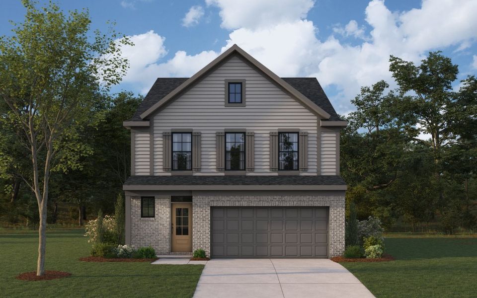Parker-American Classic-Brick-Front Entry-Gen3-elev_MRN