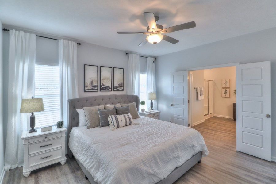 Furnished interior in a model home at Collin's Place in Decherd (Image 19).