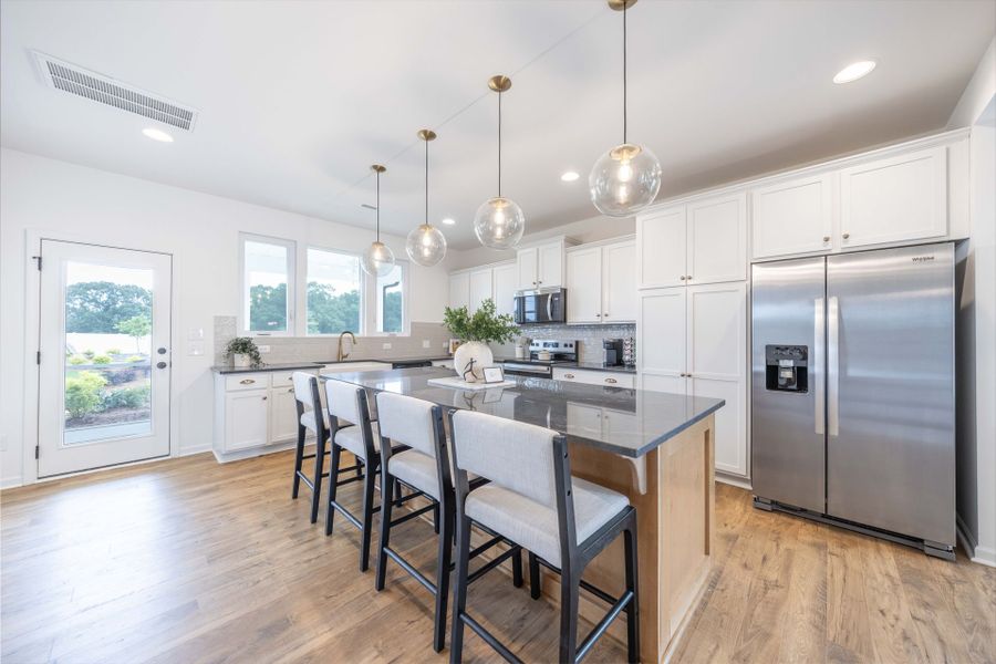 Furnished interior in a model home at Morrow Brook in Albemarle (Image 4). Furnished interior in a model home at Morrow Brook in Albemarle (Image 4).
