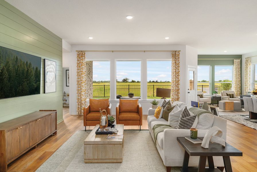 Furnished interior in a model home at Escondido 60' Homesites in Magnolia (Image 6). Furnished interior in a model home at Escondido 60' Homesites in Magnolia (Image 6).