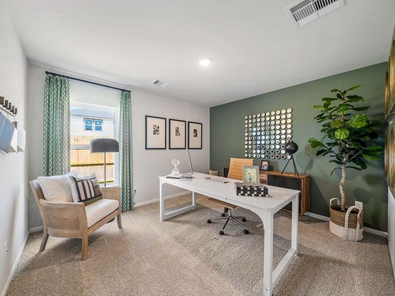 Furnished interior in a model home at Windmill Estates in Magnolia (Image 32).