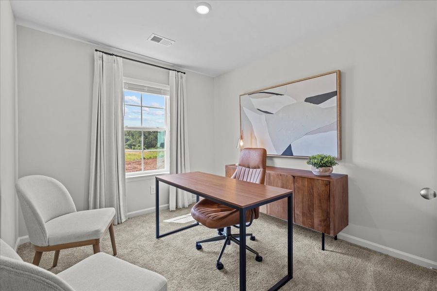 Furnished interior in a model home at Pacific Place in Lyman (Image 20).