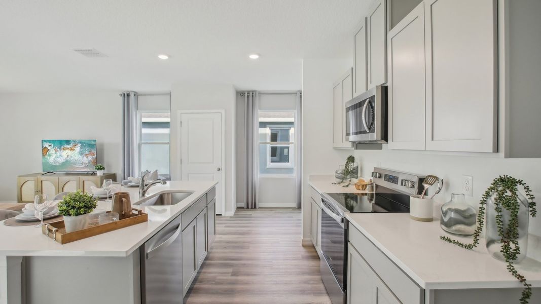 Furnished interior in a model home at Berry Bay in Wimauma (Image 25).