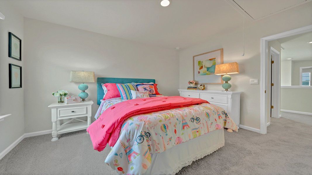 Furnished interior in a model home at Hunter's Branch in Hopkins (Image 20).