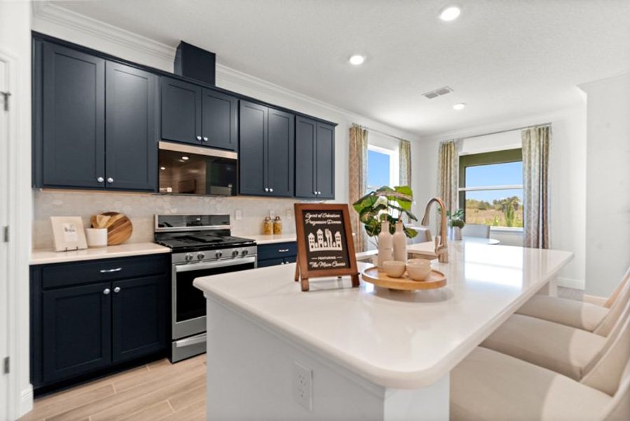 Furnished interior in a model home at Sebastian Highlands in Sebastian (Image 7).