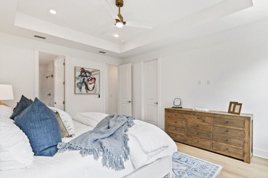 Furnished interior in a model home at Brizo in Santa Rosa Beach (Image 29).