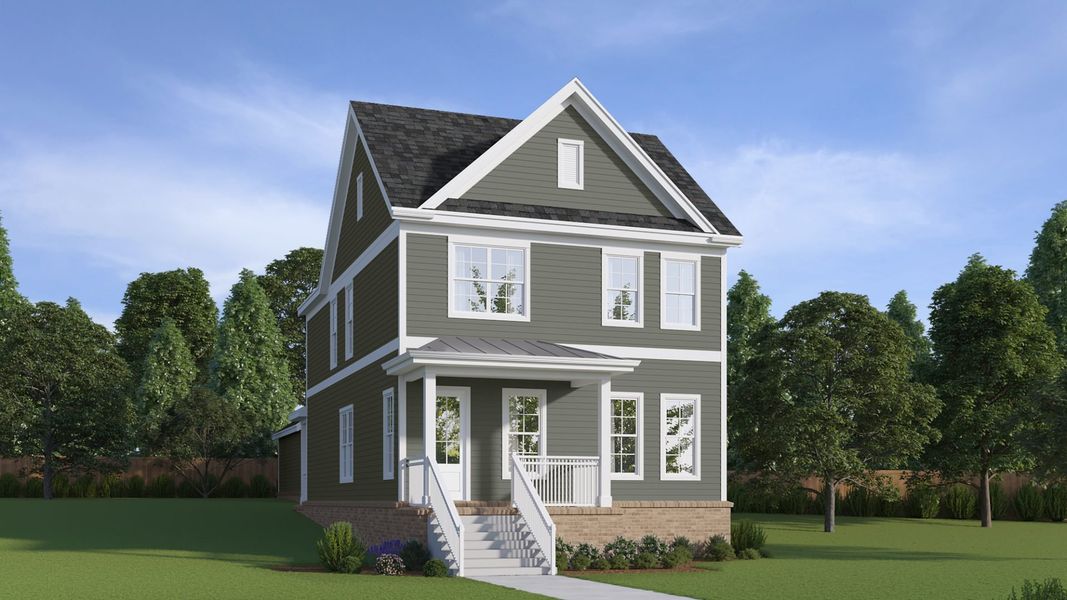 Front exterior of a home in the Marlon's Creek community, located in Spring Hill, TN (Image 5).