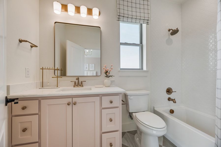 Furnished interior in a model home at Park Place - 80' Lots in Prosper (Image 48).