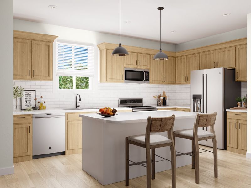 DSLD Homes - Hickory Cove - Dickson TN - Bridgeton - Kitchen Rendering