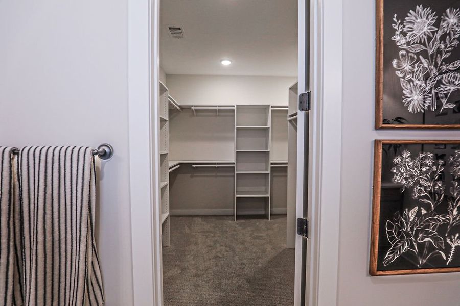 Furnished interior in a model home at Walker Farms in Bartlett (Image 27).