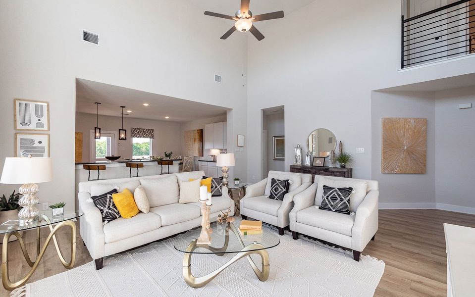 Furnished interior in a model home at The Grove in Sherman (Image 25).