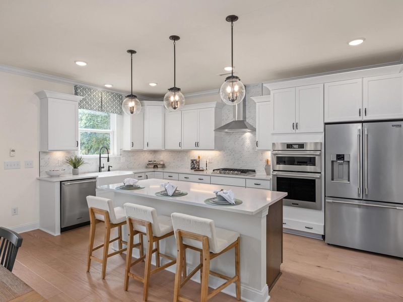 Furnished interior in a model home at Ashland in New Hill (Image 16). Furnished interior in a model home at Ashland in New Hill (Image 16).