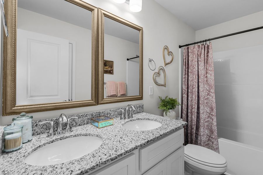 Furnished interior in a model home at Faith Hill in West Columbia (Image 25).