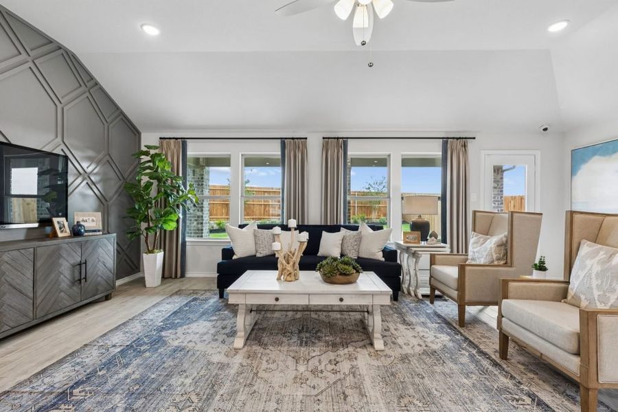 Furnished interior in a model home at Terra Vella in Haslet (Image 14).