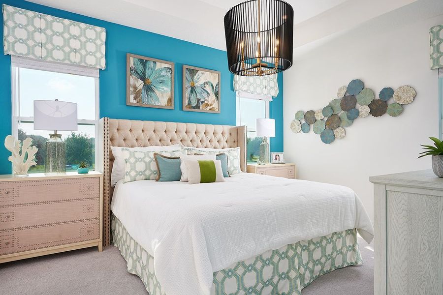 Furnished interior in a model home at Liberty Station in Orange City (Image 18).