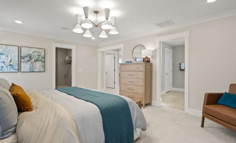 Furnished interior in a model home at Bellevue in Greenville (Image 16). Furnished interior in a model home at Bellevue in Greenville (Image 16).