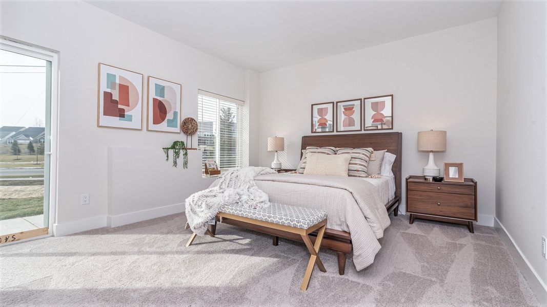 Furnished interior in a model home at Bristol Ridge Townhomes in Ann Arbor (Image 24). Furnished interior in a model home at Bristol Ridge Townhomes in Ann Arbor (Image 24).