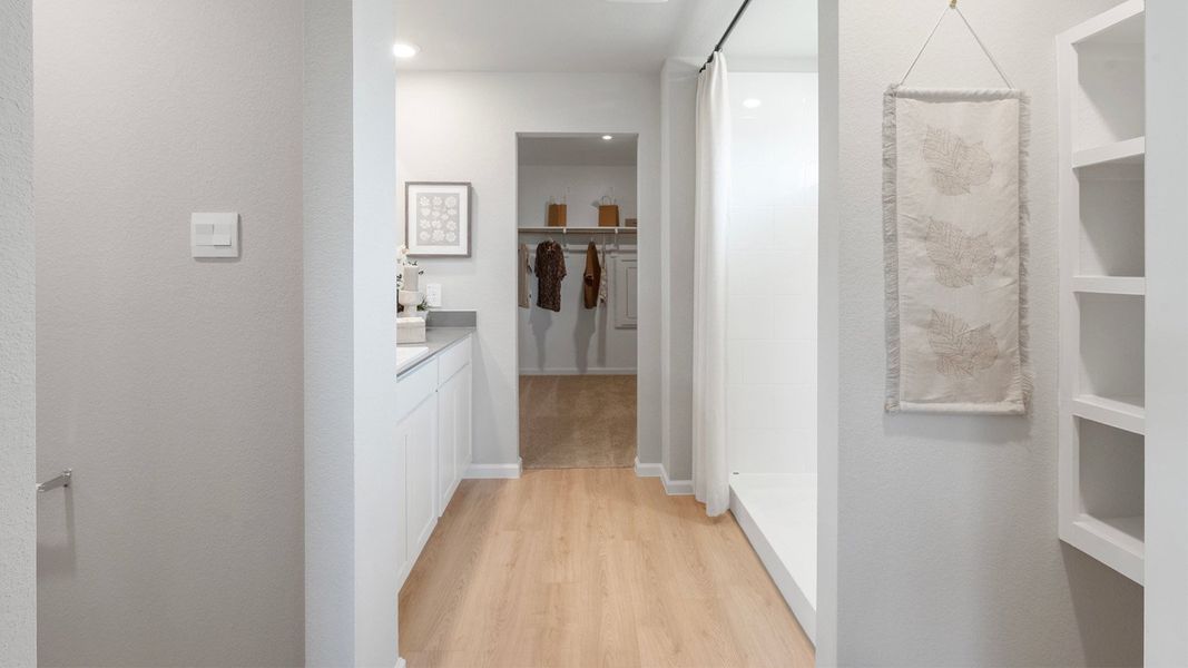 Furnished interior in a model home at Wilkins Valley in Brenham (Image 15).