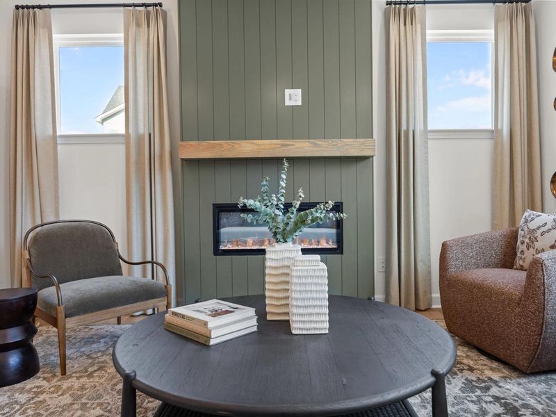 Furnished interior in a model home at Camden Park in Knightdale (Image 25).