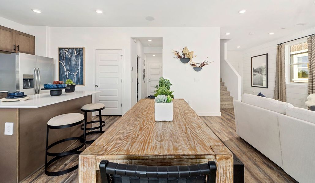 Furnished interior in a model home at Redford Estates in Tucson (Image 14).