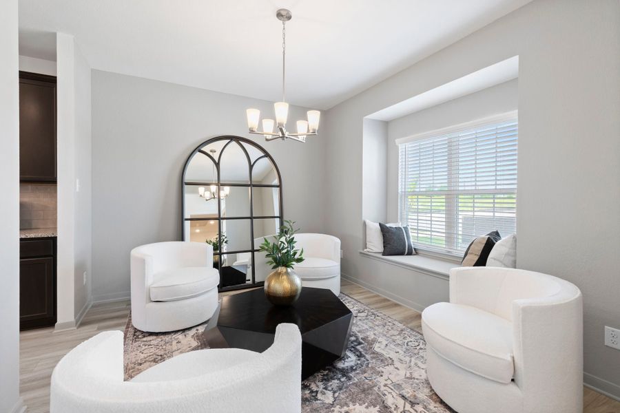 Furnished interior in a model home at Levy Crossing in Killeen (Image 6).
