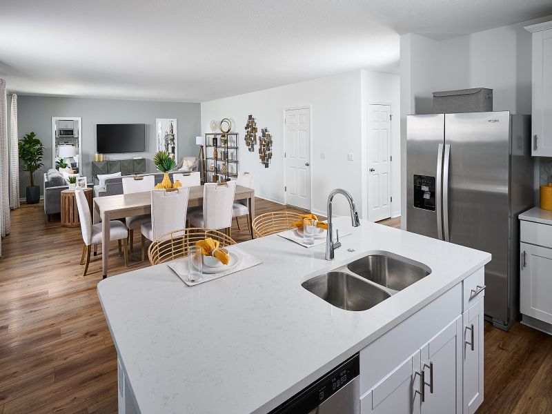 Furnished interior in a model home at Wynnstone - Signature Series in Davenport (Image 4).