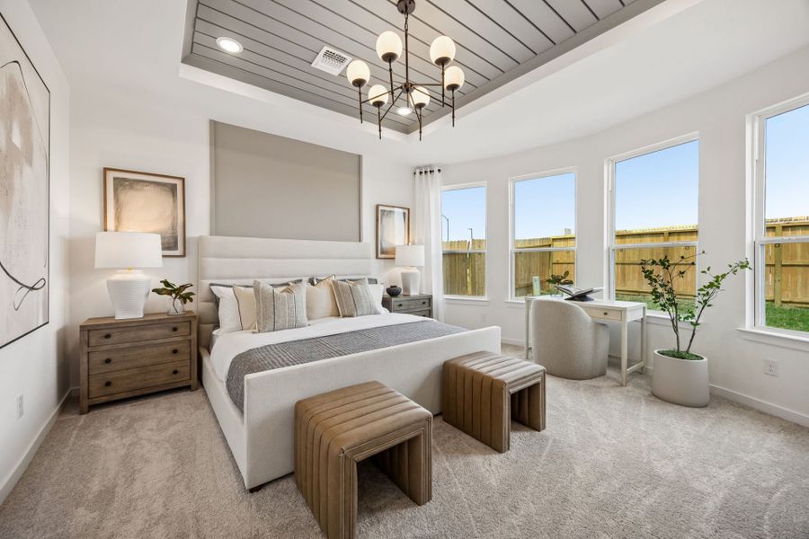 Furnished interior in a model home at Stokesbury in Waller (Image 9).