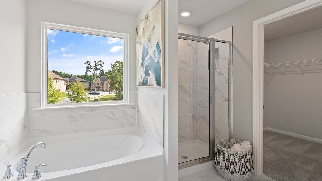 Furnished interior in a model home at Westminster in Covington (Image 15).