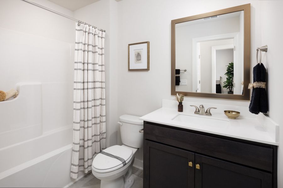 Furnished interior in a model home at Holly View in Greenville (Image 24).