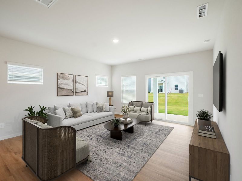 Furnished interior in a model home at Country Lane - Classic Series in Clayton (Image 6).