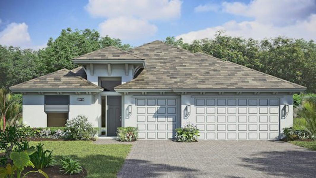 Front exterior of a home in the High Pointe community, located in Vero Beach, FL (Image 6).