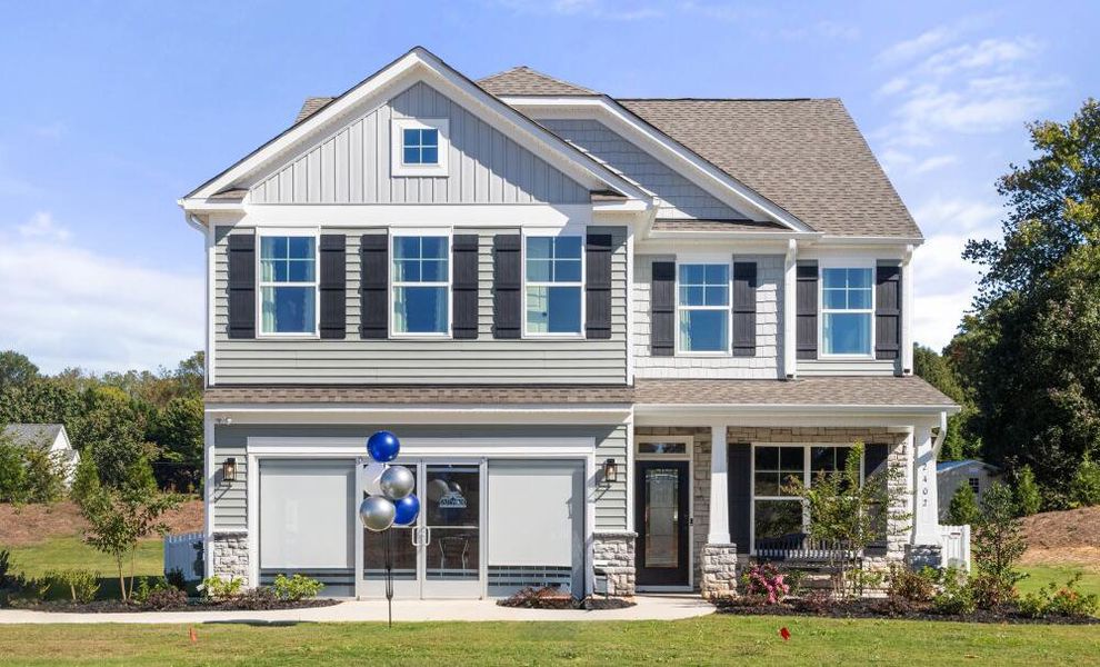 Front exterior of a home in the Pisgah Park community, located in Kernersville, NC (Image 1). Front exterior of a home in the Pisgah Park community, located in Kernersville, NC (Image 1).