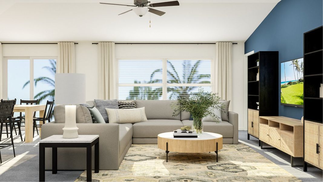 Furnished interior in a model home at Abbott Square: The Executives in Zephyrhills (Image 15). Furnished interior in a model home at Abbott Square: The Executives in Zephyrhills (Image 15).