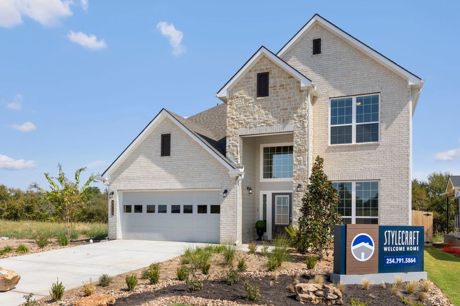 Front exterior of a home in the Three Creeks community, located in Belton, TX (Image 4).